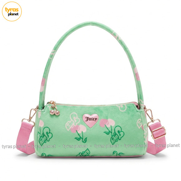 Viral Retro Juicy Couture Cherry Shoulder Bag - Green Multi - Picture 1 of 3